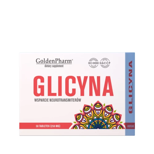 Glicyna 100 mg Stres Intensywna Nauka Nerwice 50 tab.