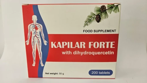 Kapilar Forte – Dihydrokwercetyna (Taxifolin) + Rutyna + Witamina C – 200 tabletek