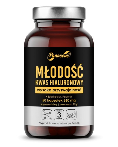 Kwas hialuronowy Młodość - 50 kaps.